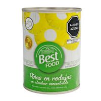 Piñas en Rodajas Best Food 565g
