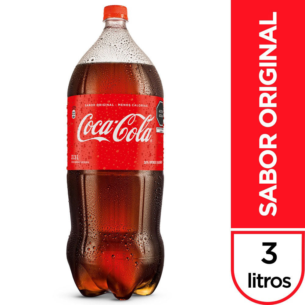 Gaseosa Coca Cola Sabor Original Botella 3L