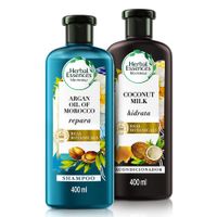 Pack Herbal Essences 400ml: Shampoo Argan Oil + Acondicionador Coconut