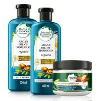 Pack Herbal Essences Argan Oil: Shampoo + Acondicionador + Mascarilla
