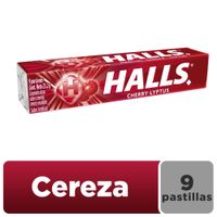 Caramelos Duros Halls Cereza 9un