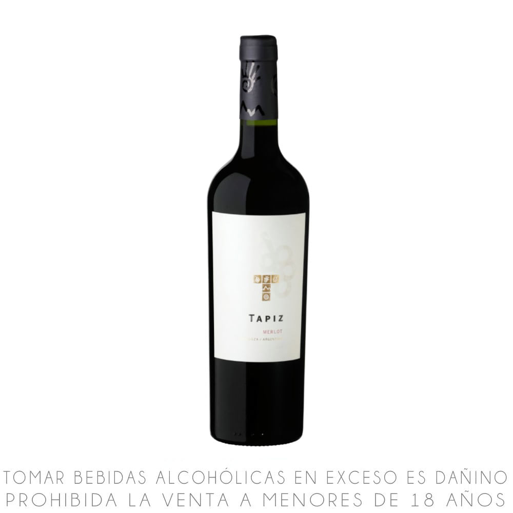 Vino Tinto Merlot Tapiz Classic Botella 750ml