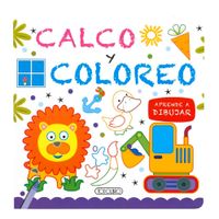 Libro Calco y Coloreo Leon