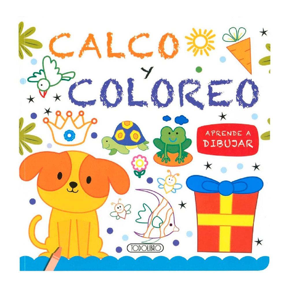 Libro Calco y Coloreo Perro