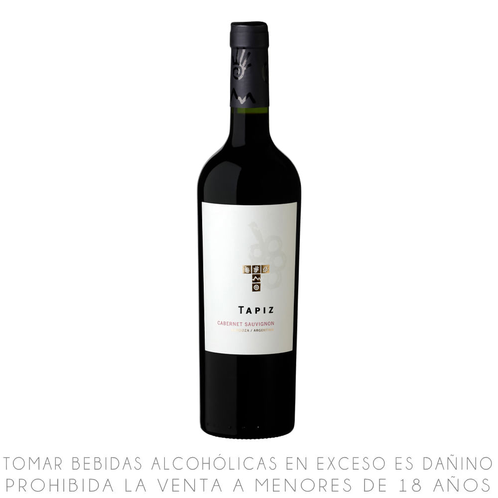 Vino Tinto Cabernet Sauvignon Tapiz Classic Botella 750ml