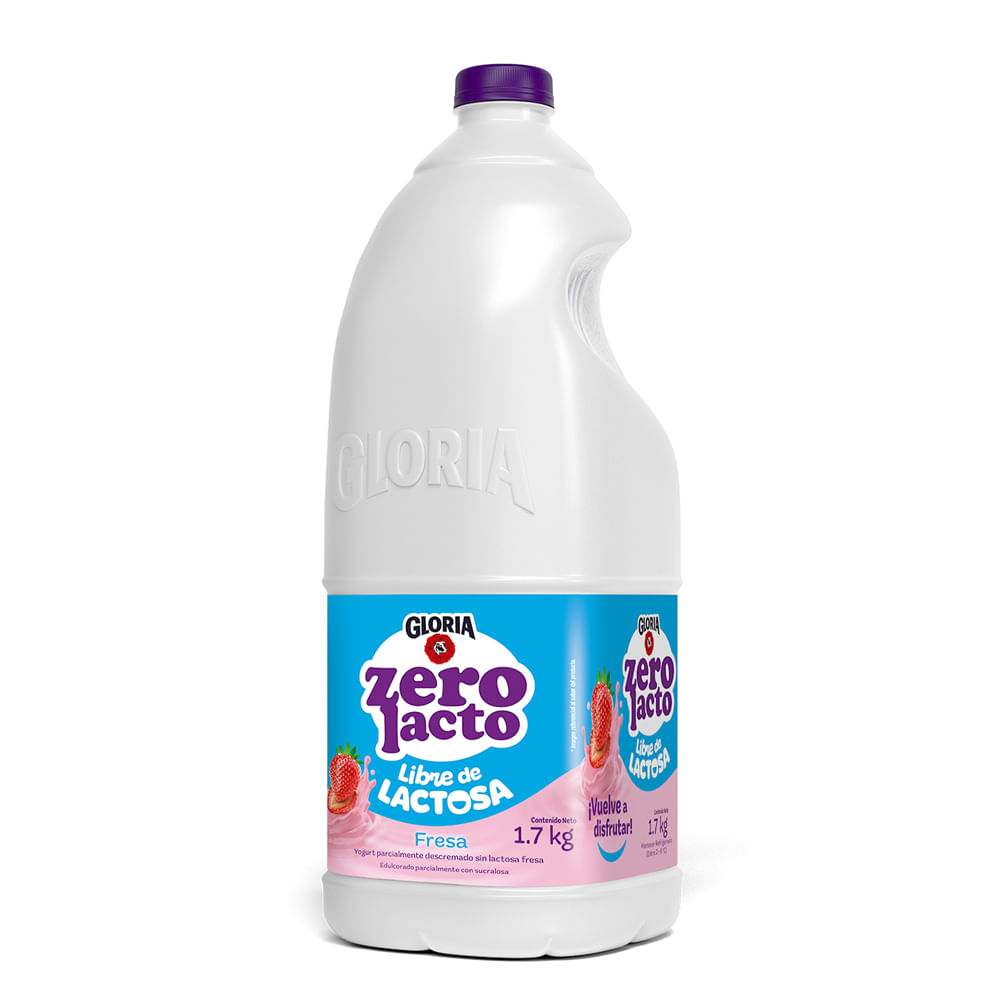 Yogurt Gloria Zero Lacto Fresa 1.7kg