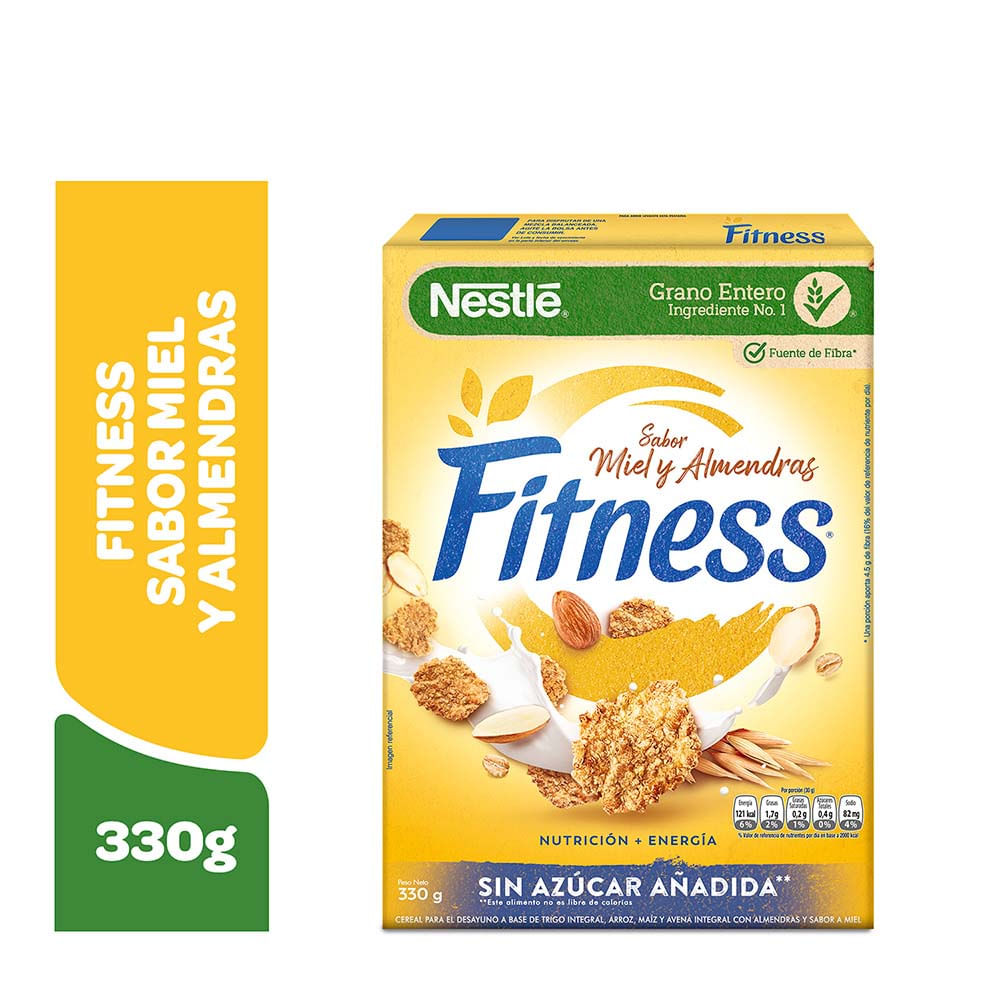 Cereal de Trigo Integral Fitness Miel y Almendras 330g