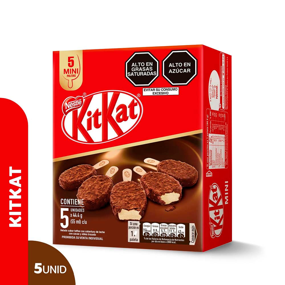 Mini Paleta de Helado Kit Kat 5un