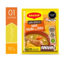 Sopa Instantánea Maggi Sopa Criolla Sabor Gallina con Fideos 60g