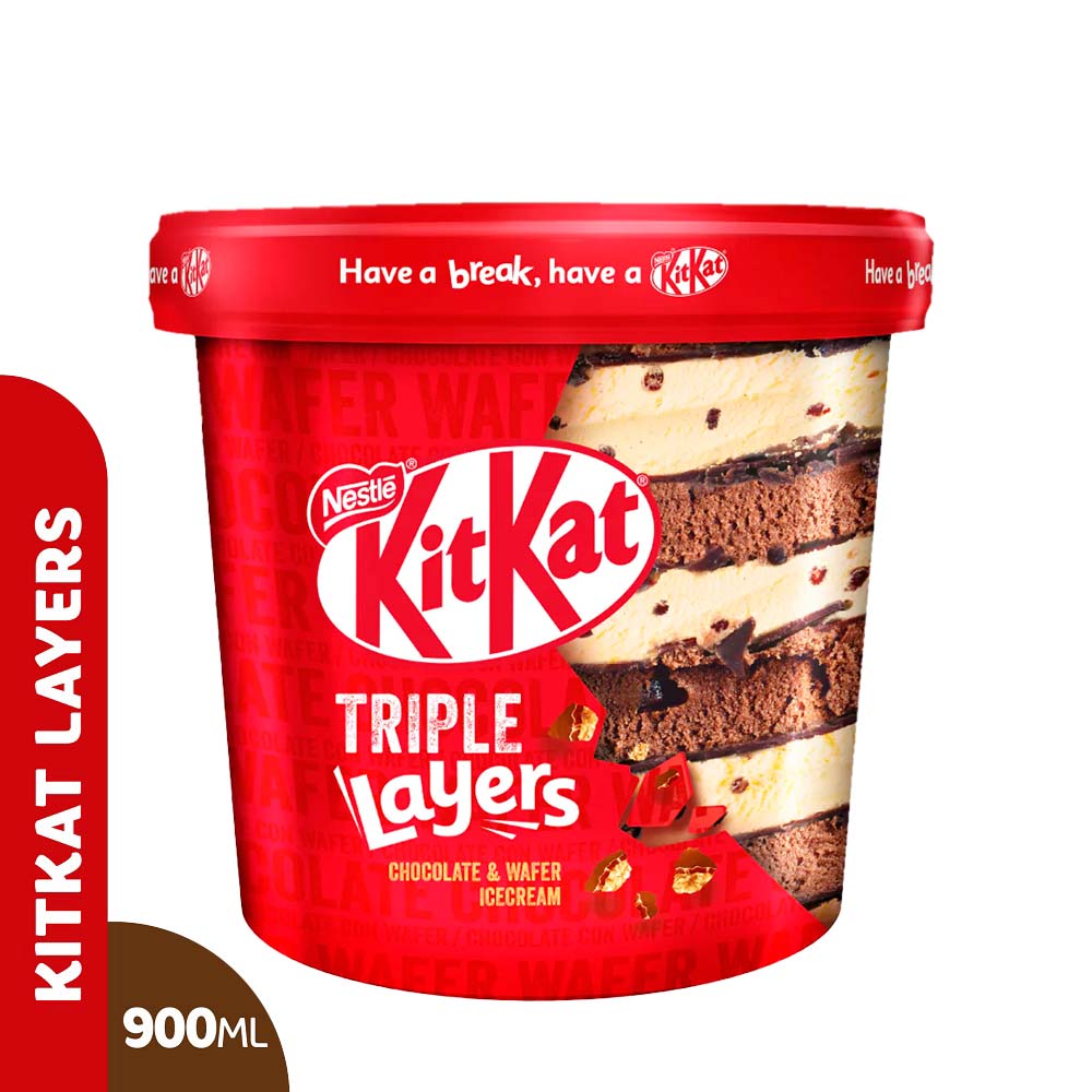 Helado Kit Kat Triple Layers 900ml