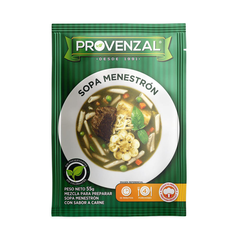 Mezla en Polvo para Sopa Menestrón Provenzal 55g