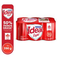 Sixpack Mezcla Láctea Ideal Light Lata 390g