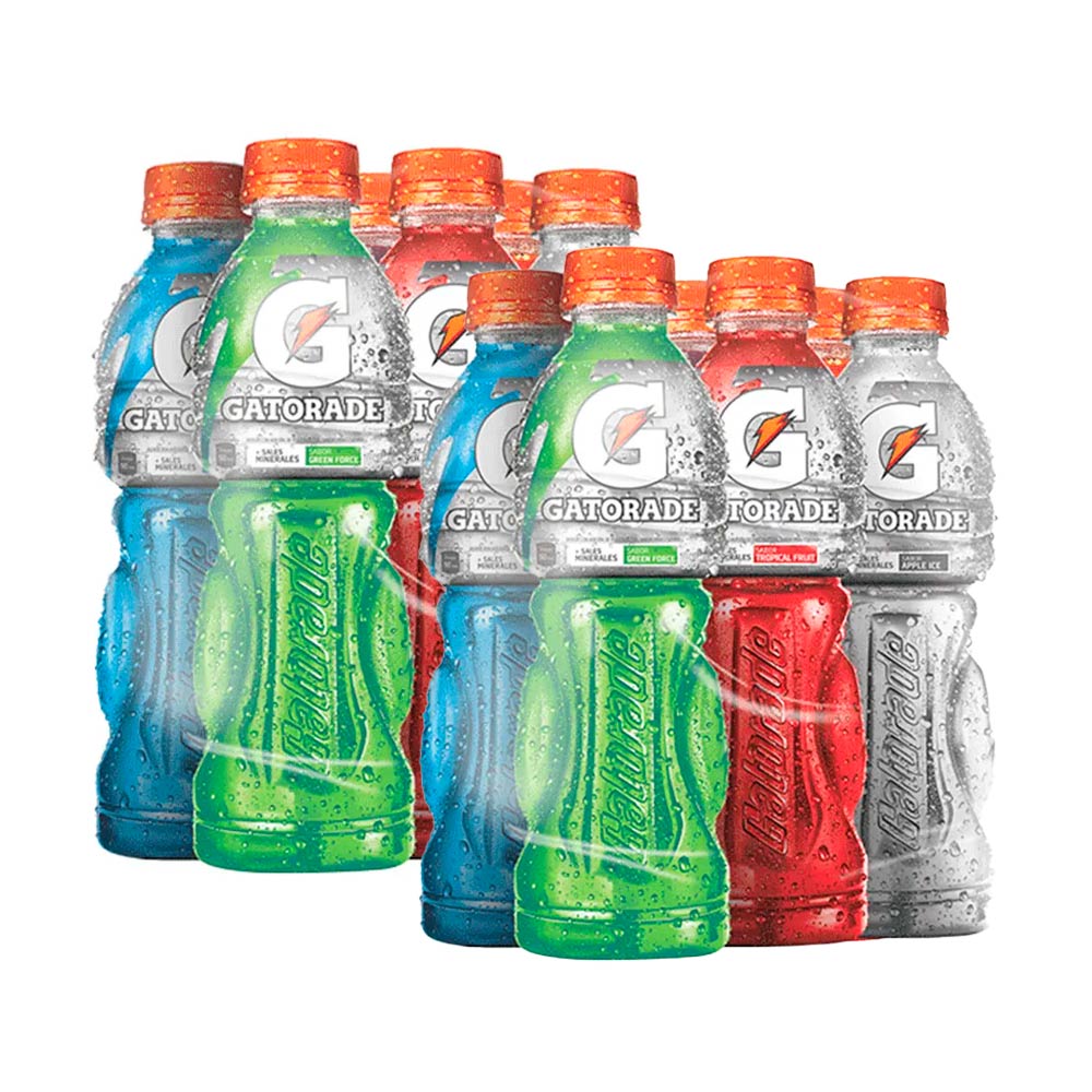 Pack x12 Bebida Rehidratante Gatorade Surtido Botella 500ml