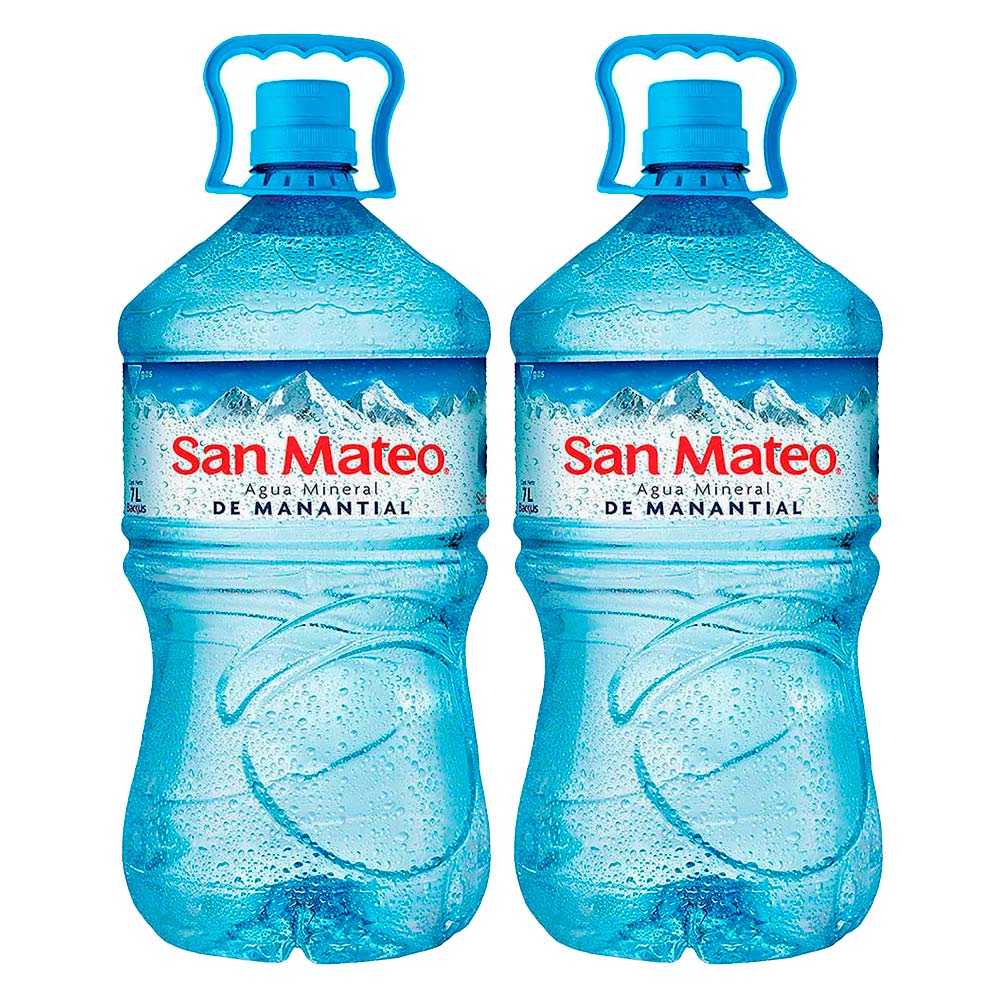 Pack x2 Agua Sin Gas San Mateo Bidón 7L
