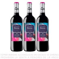 Pack x3 Vino Tinto Tempranillo Marqués de Riscal Botella 750ml