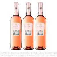 Pack x3 Vino Rosé Blend Herederos del Marqués de Riscal Botella 750ml
