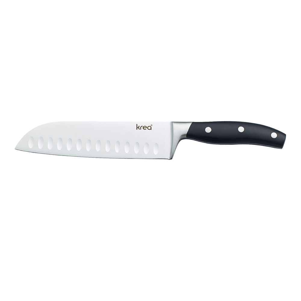 Cuchillo Krea Santoku Mango Negro