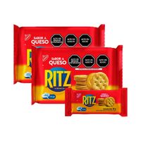 Pack x2 Sixpack Galletas Saladas Ritz Sandwich Sabor Queso 30g