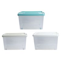 Caja Organizadora Transparente con Ruedas Krea 37L Surtido