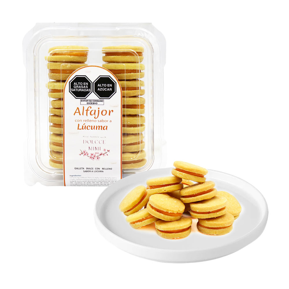 Alfajor Relleno de Lúcuma Dolcce Mimi 14un