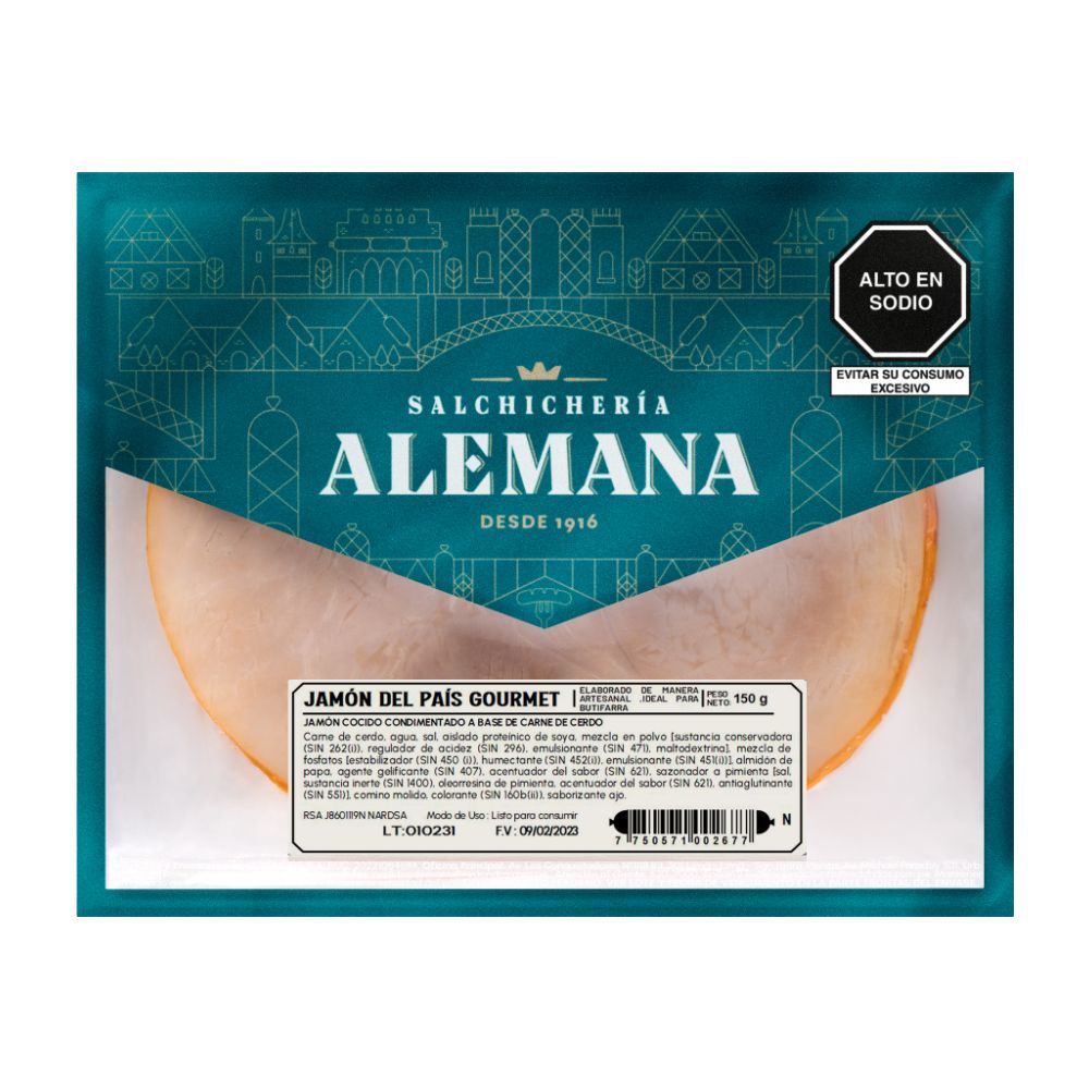Jamón del País Gourmet Salchichería Alemana 150g