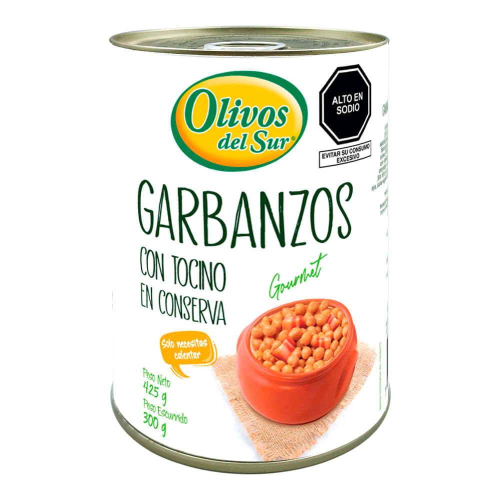 Garbanzos con Tocino Olivos del Sur 425g