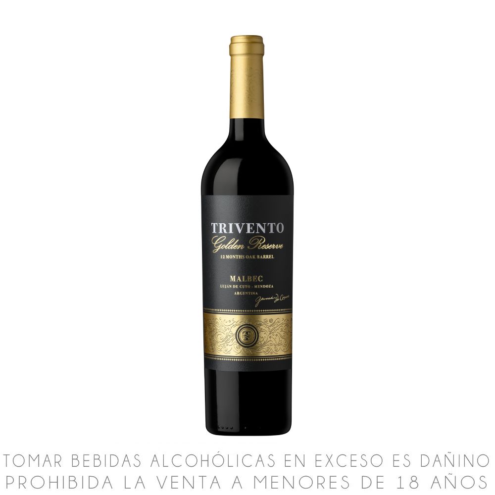 Vino Tinto Malbec Trivento Golden Reserve Botella 750ml