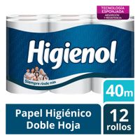 Papel Higiénico Doble Hoja Higienol 12un.