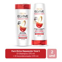 Pack Elvive Reparación Total 5 370ml: Shampoo + Acondicionador