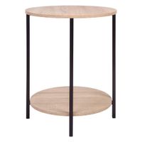 Mesa M+Design Lateral 2 Niveles Bianca 45x45x56.8cm
