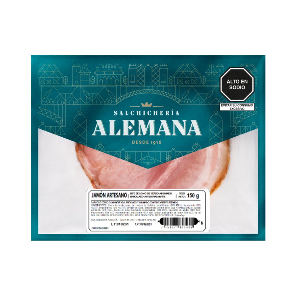 Jamón Artesano Salchichería Alemana 150g