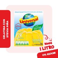 Gelatina Diet Universal con Stevia Piña Caja 19g
