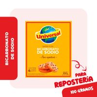 Bicarbonato de Sodio para Repostería Universal Sobre 25 g Caja 4 unid