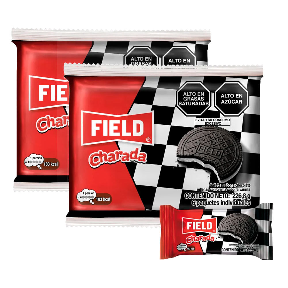 Sixpack x2 Galletas Rellenas Charada 37.8g