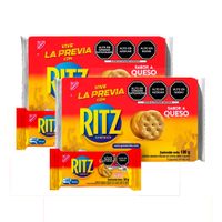 Sixpack x2 Galletas Saladas Ritz Sandwich Sabor Queso 30g