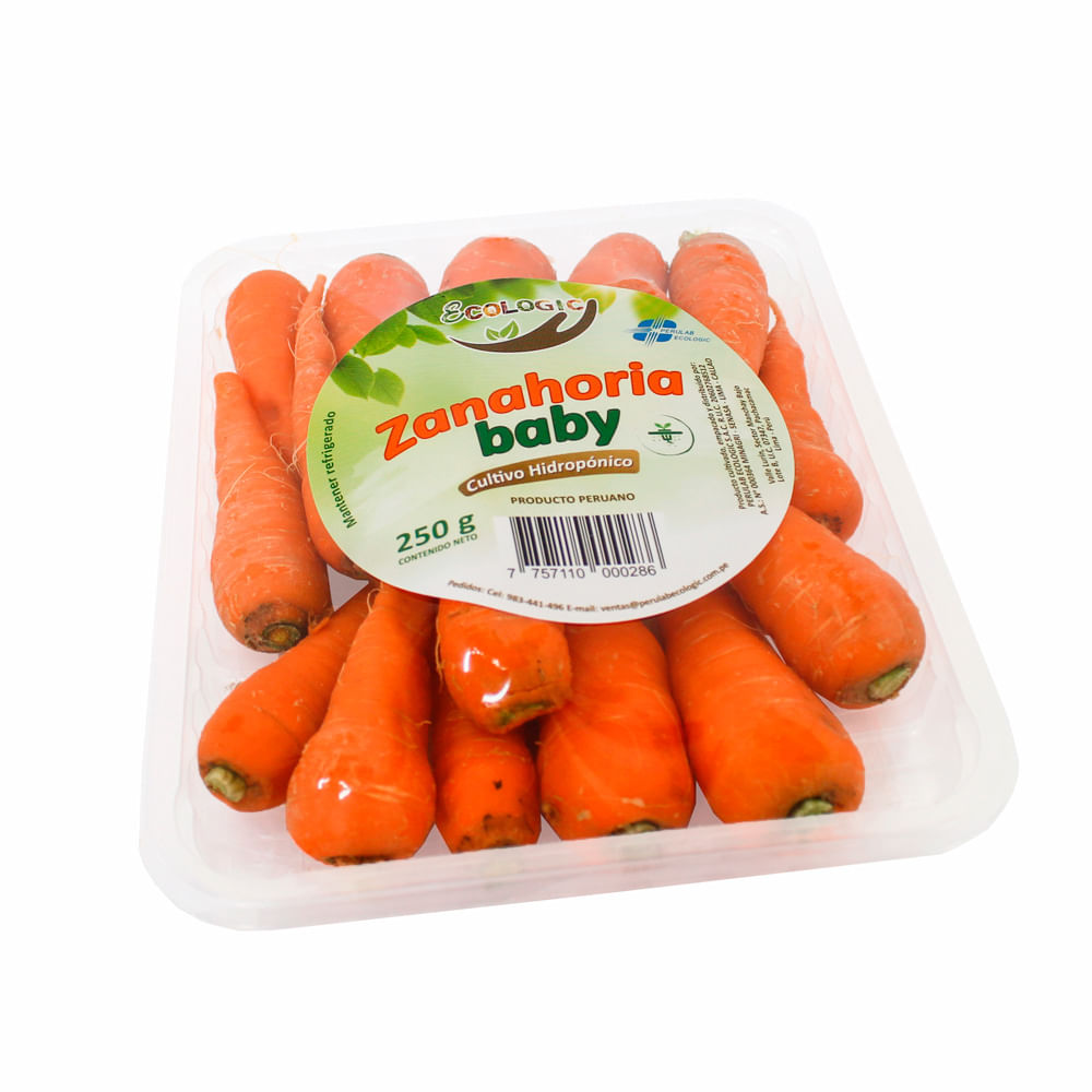 Zanahoria Baby Hidropónica Ecologic 250g
