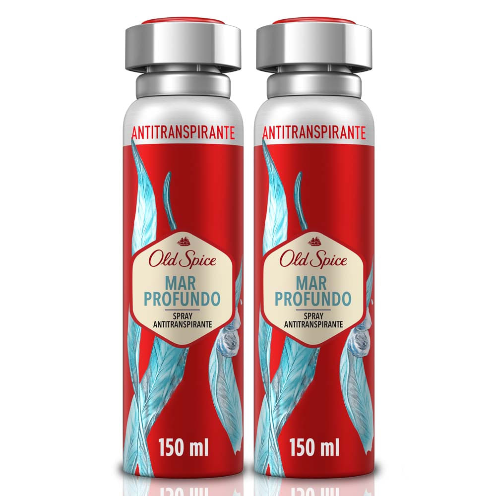 Twopack Antitranspirante en Aerosol Old Spice Mar Profundo 150ml