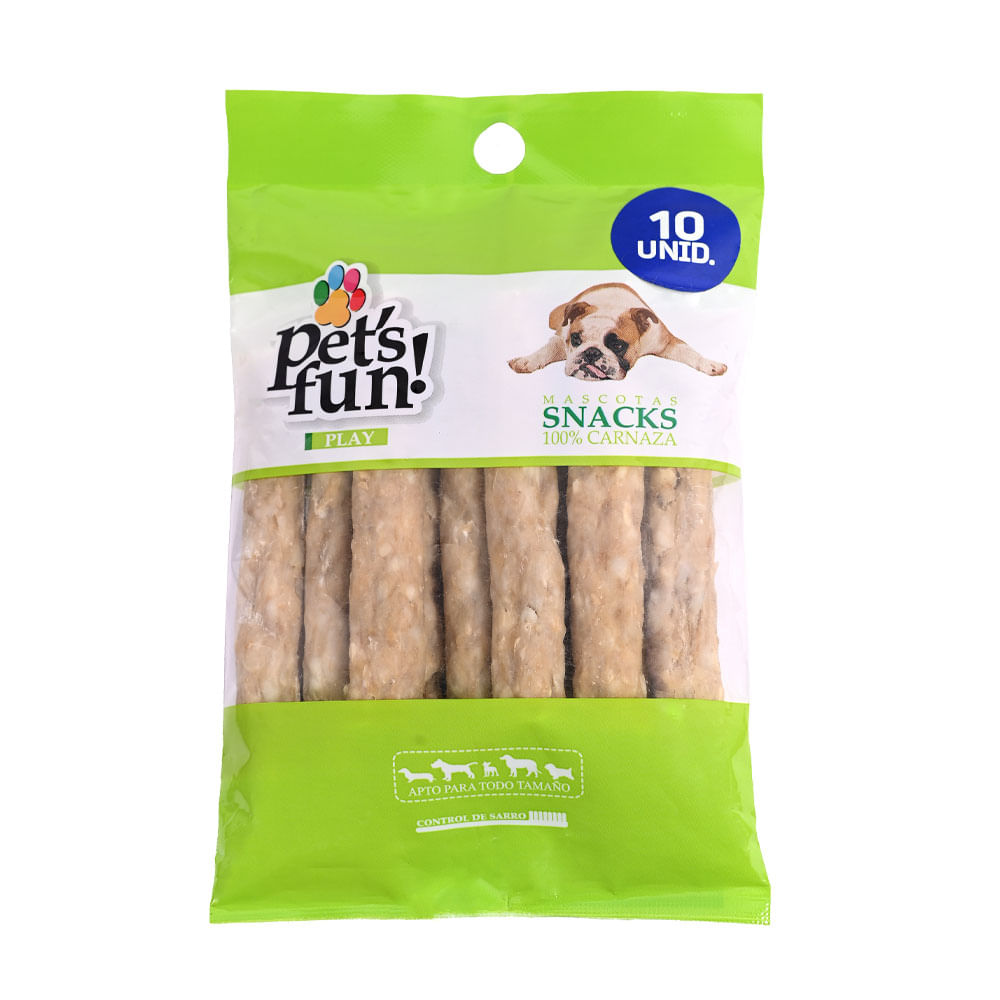Barritas de Carnaza Pet's Fun 10un