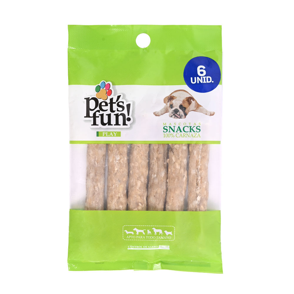 Barritas de Carnaza Pet's Fun 6un