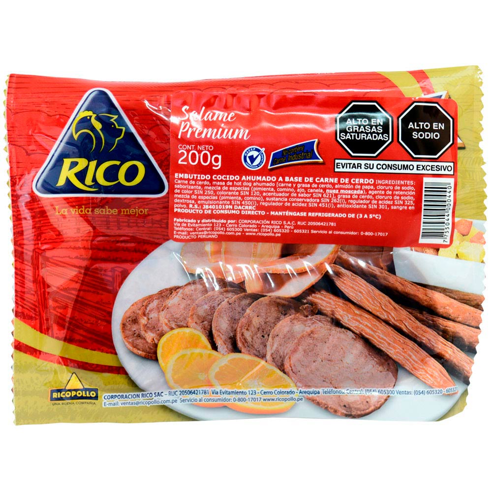 Salame Rico Premium 200g