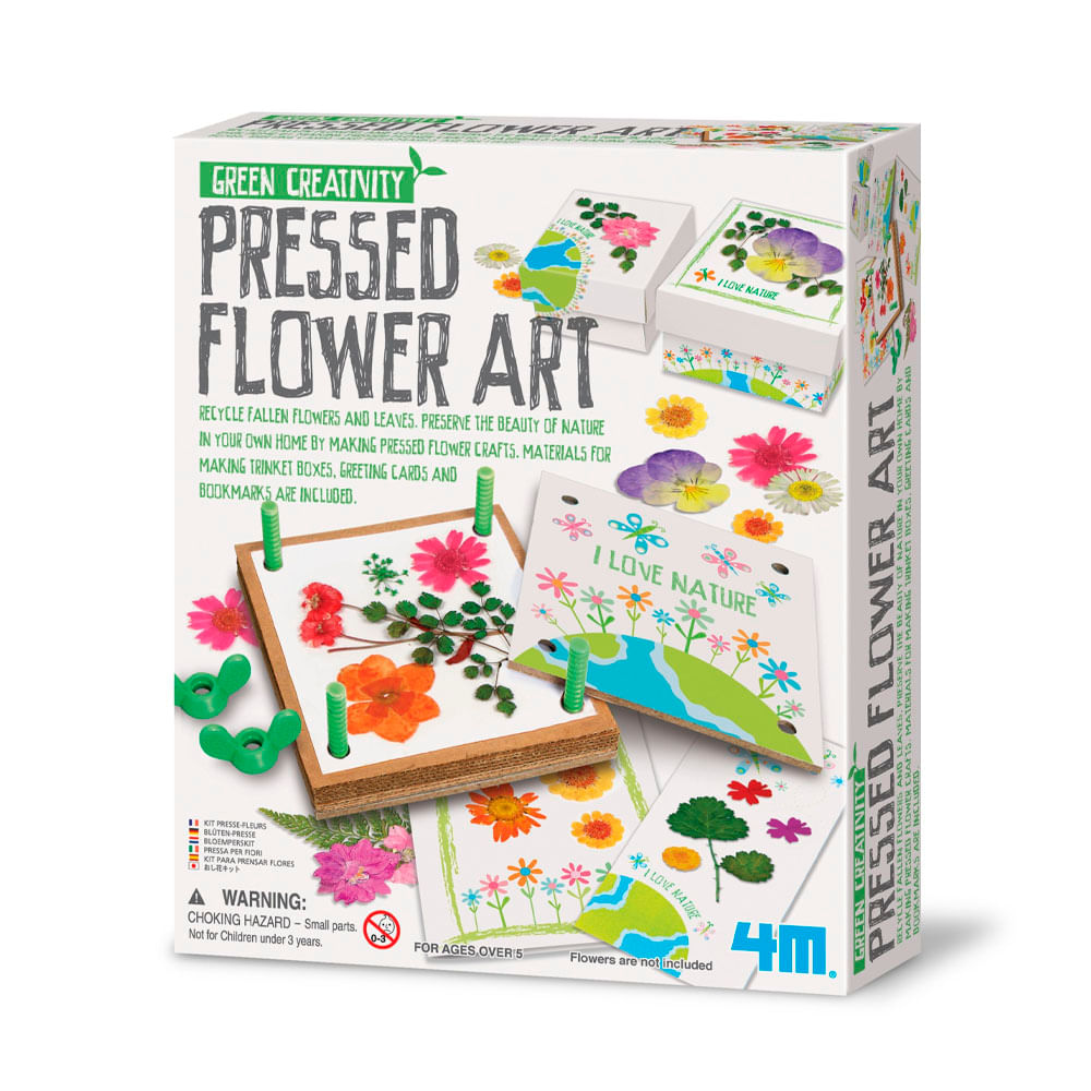 Set de Prensado de Arte Floral Green Cre 4M