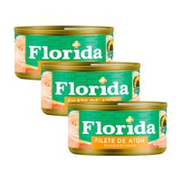 Tripack Filete de Atún en Aceite de Girasol Florida 140g