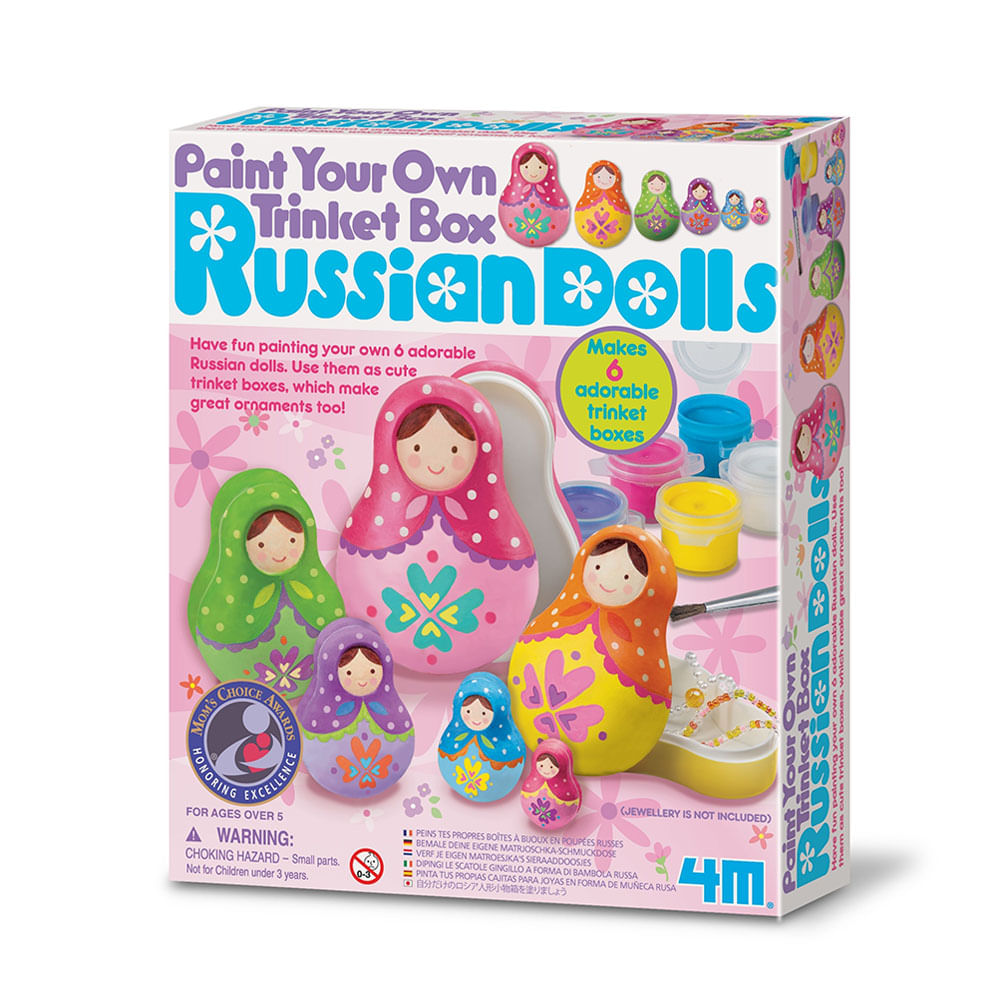 Set Pinta y decora Muñecas Rusas Matrios 4M