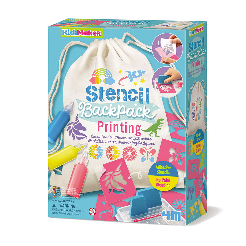 Set Decora un Mochila con Plantillas 4M