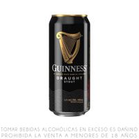 Cerveza Guinness Draught Stout Lata 440ml
