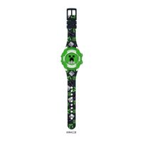 Reloj Accutime Minecraft LCD Verde Negro