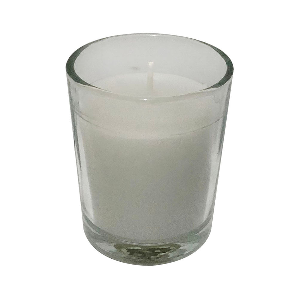 Vela Krea Votiva Vaso Vidrio Gris