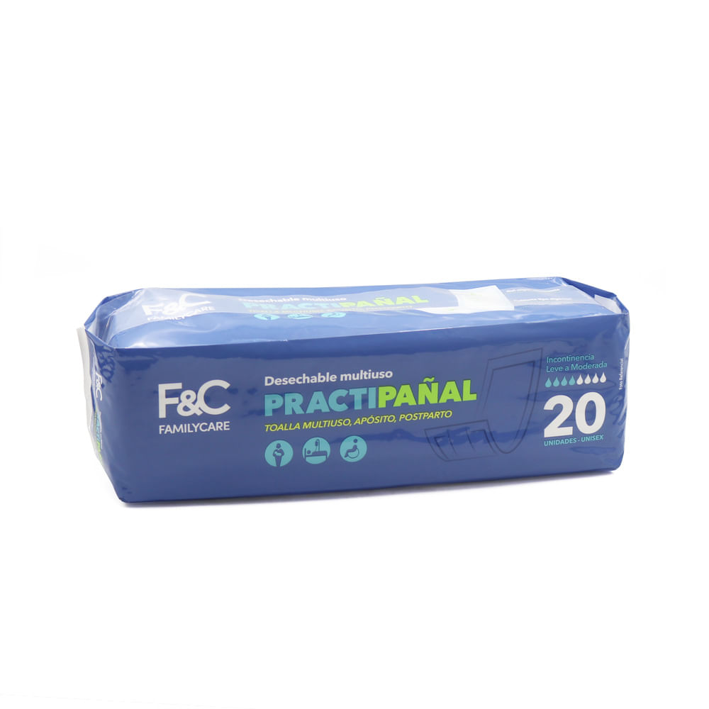 Toalla Multiuso Family Care Practipañal 20un