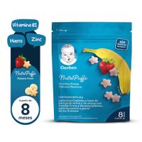 Galletas Gerber Nutri Puffs Fresa y Plátano 42g