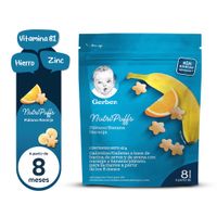 Galletas Gerber Nutri Puffs Naranja y Plátano 42g